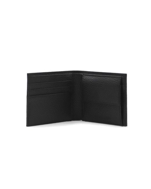 Emporio Armani Black Leather Wallet for men