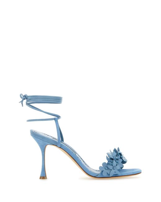 Manolo Blahnik Blue Sandals