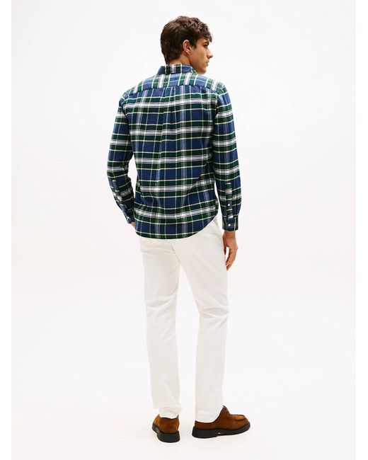 Tommy Hilfiger Blue Tartan Check Shirt for men