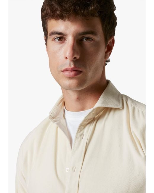 Doppiaa White Aalassio French Collar Shirt for men