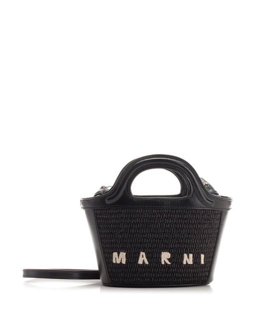 Marni Black Tropicalia Small Hand Bag