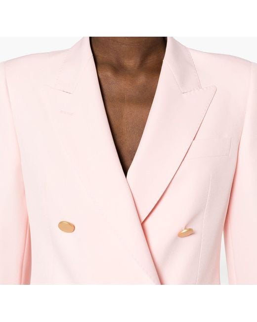 Tagliatore Pink Double-Breasted Suit
