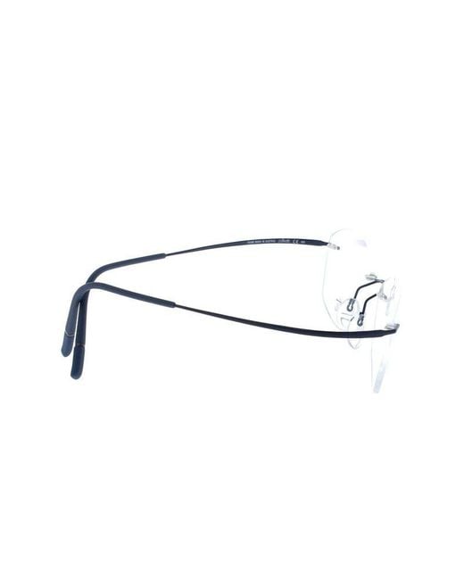 Silhouette White Optical Frames Titanium Eyewear Optical-Frames