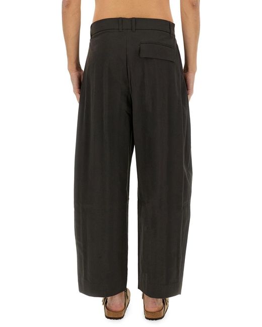 Studio Nicholson Black Curved Pants for men