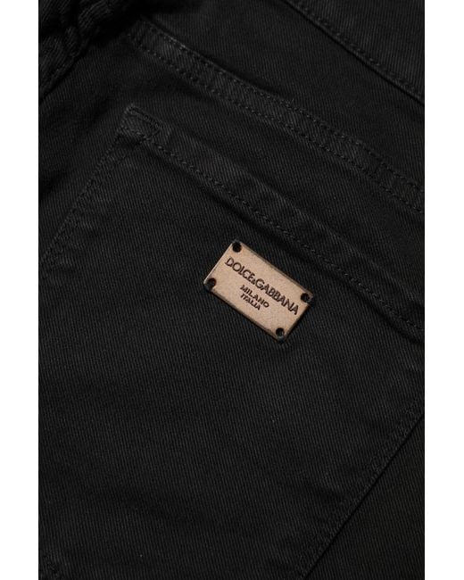 Dolce & Gabbana Black Slim Fit Denim Jeans