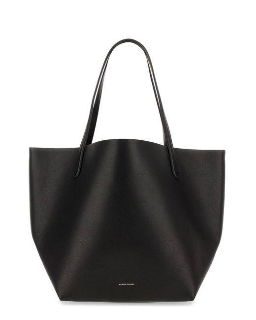 Mansur Gavriel Soft Leather Tote Bag in Nero (Black) | Lyst