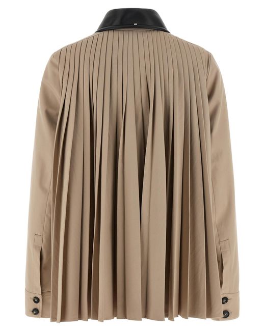 Sportmax Natural Polyester Coat