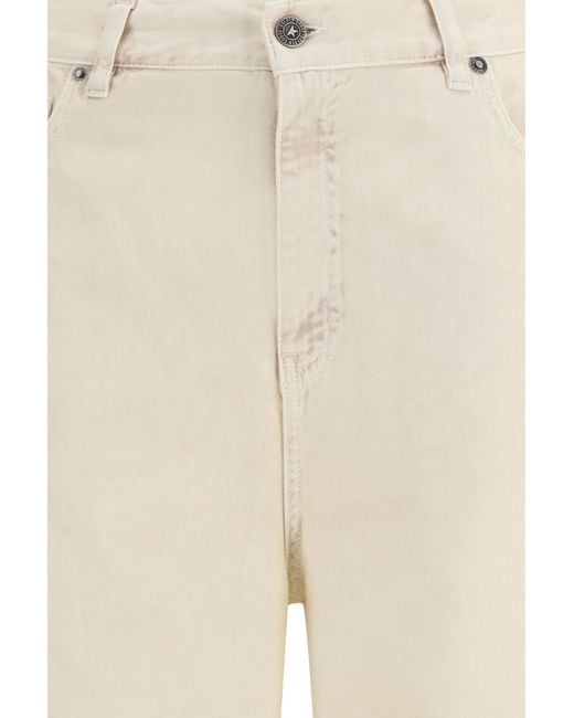 Golden Goose Deluxe Brand Natural Wide-Leg Cotton Denim Jeans