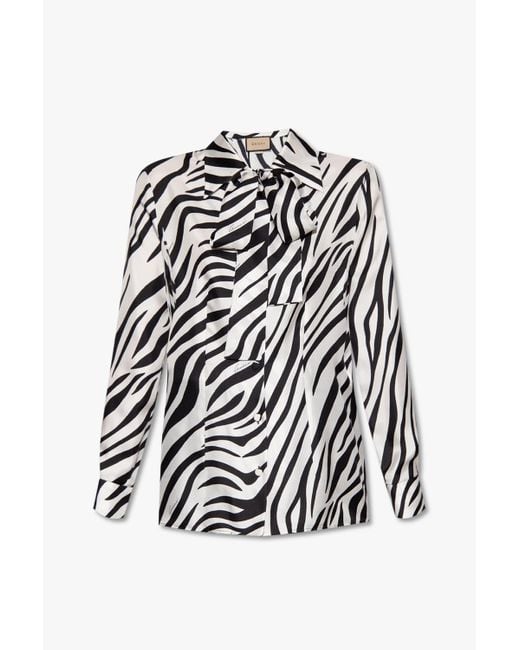 Gucci Black Shirt With Animal Motif