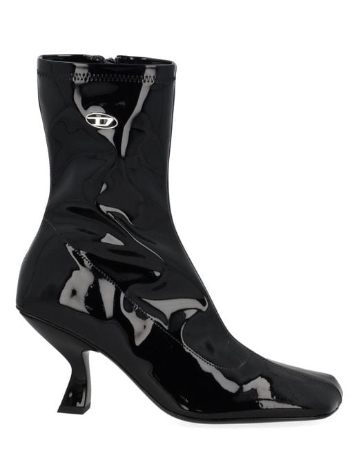 DIESEL Black D-Amber Md Boots Polyurethane