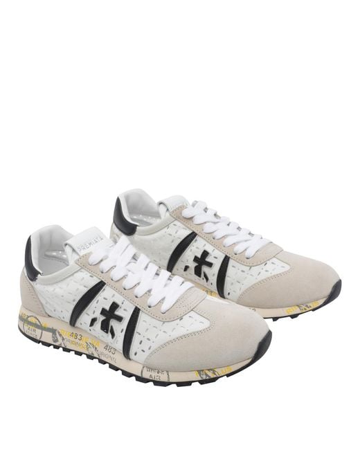 Premiata White Lucyd Sneakers