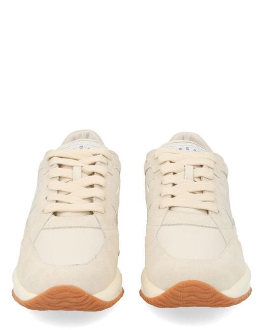 Hogan Natural Suede Sneakers Mutton Trainers