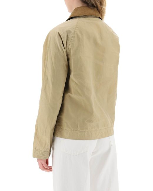 Barbour Natural Vintage 'campbell' Overshirt Jacket