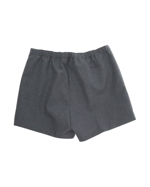 Gucci Gray Shorts With Elastic Waist Fabric
