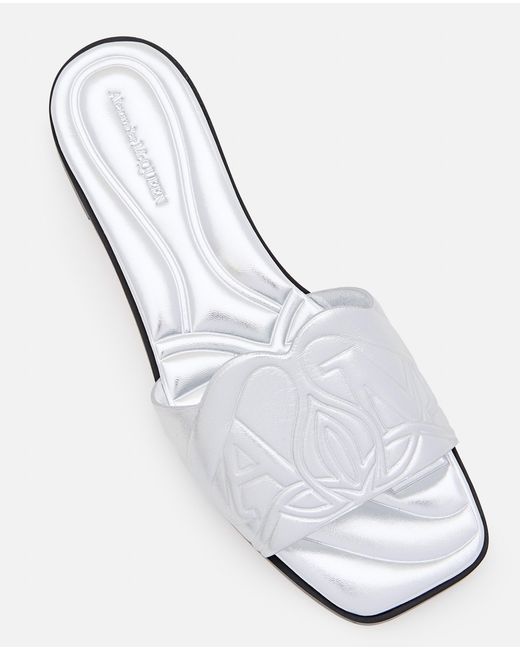 McQueen White Sandals Lamb