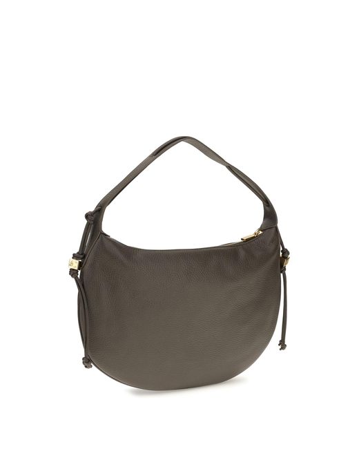 Coccinelle Gray Thess Shoulder Bag Calf Leather Bos Taurus