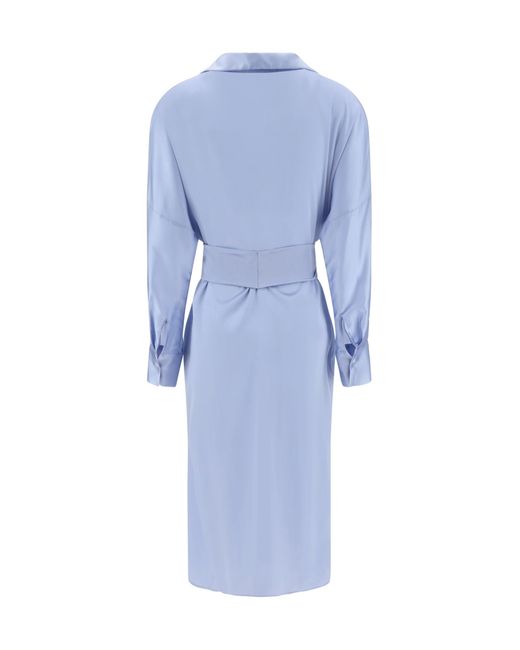 Wild Cashmere Blue Chemisier Dress