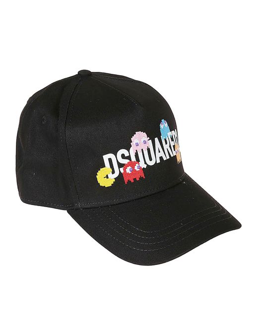 DSquared² Black Pac- Logo Baseball Cap for men