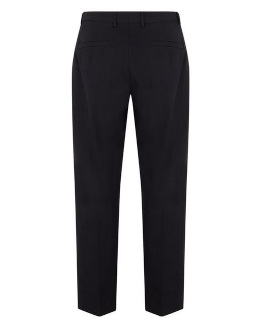 Zegna Blue Trousers Cotton-Linen for men