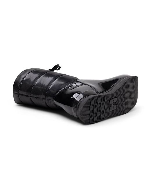 Hogan Black Restyling Padded Boots