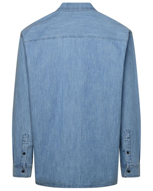 Isabel Marant Blue 'Vhelynton' Cotton Shirt for men