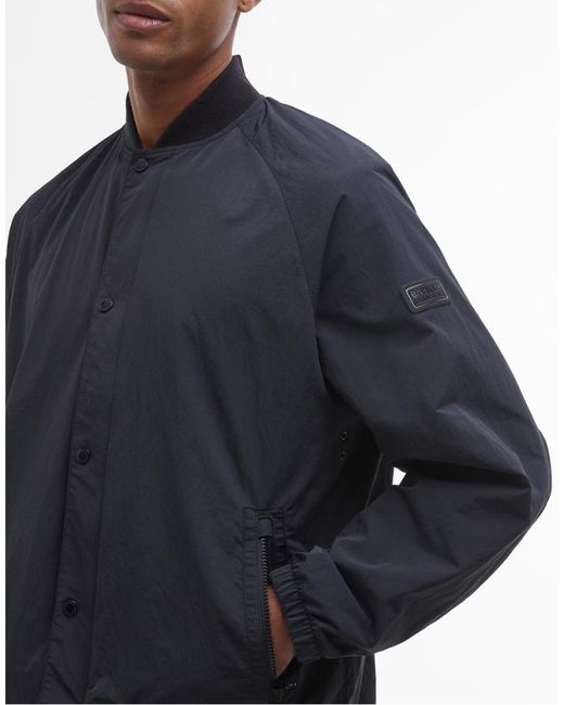 Barbour Blue Mosswold Showerproof Jacket for men