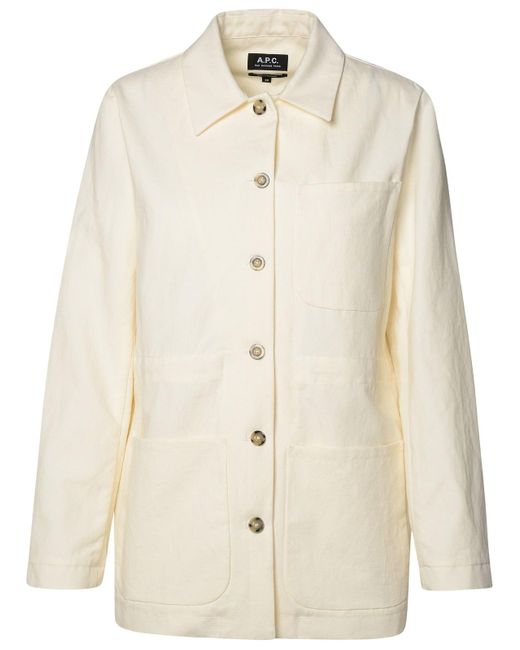 A.P.C. Natural Cotton Blend Jacket