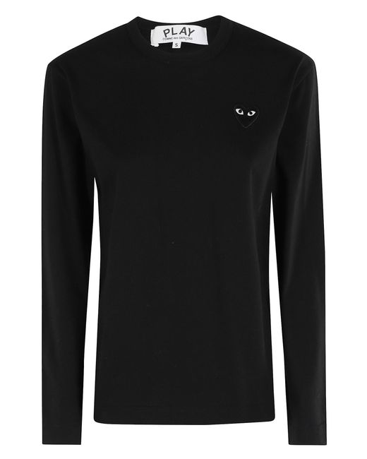 COMME DES GARÇONS PLAY Black Tshirt Emblem