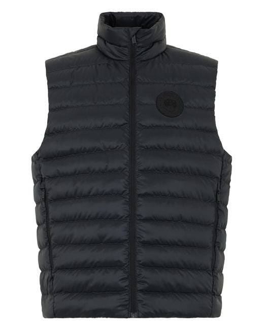 Canada Goose Black Padded Vest Polyamide Waistcoats & Gilets for men