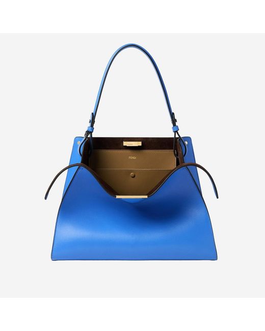 Fendi Blue Shoulder Bag Way Calfskin