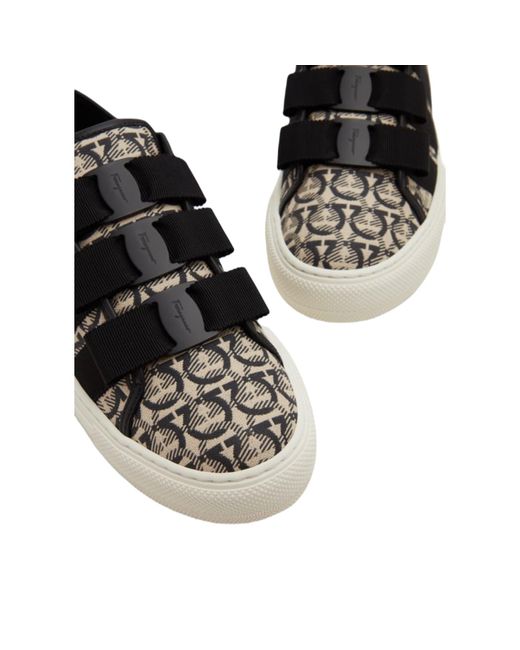 Ferragamo Black Ferragamo Nataly Sneakers,