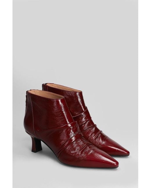 The Seller Red High Heels Ankle Boots