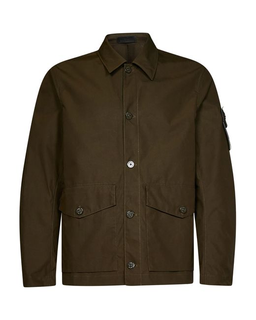 Stone Island 437f1 Ghost Piece_o-ventile? Jacket in Green for Men | Lyst