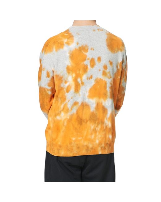 KENZO Orange Tie Dye Tiger Sweater for men