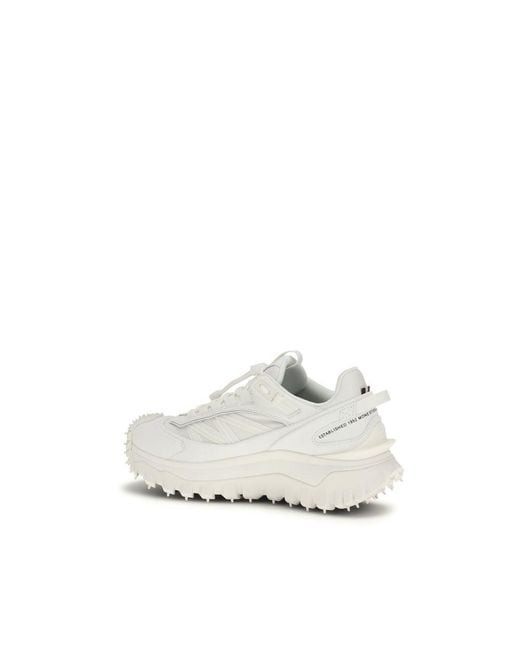 Moncler White Polyamide Athletic Sneakers