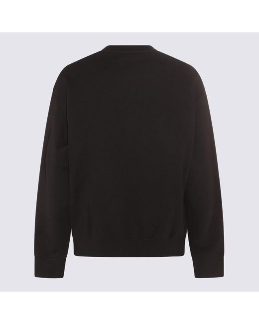 Jil Sander Black Cotton Sweatshirt for men