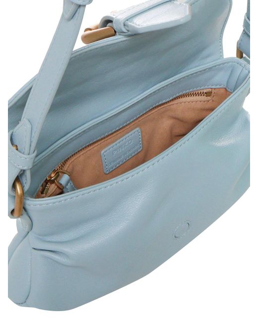 Pinko Blue Mini Jolene Shoulder Bag