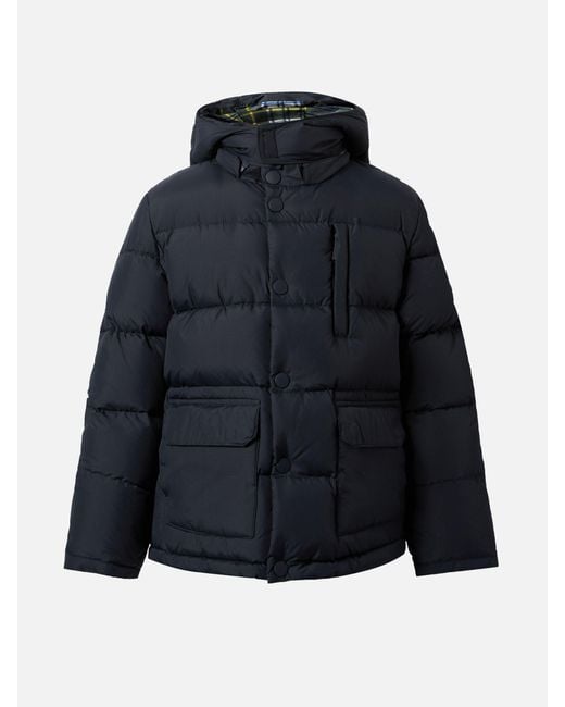 Mc2 Saint Barth Blue Hooded Down Padded Jacket Young for men