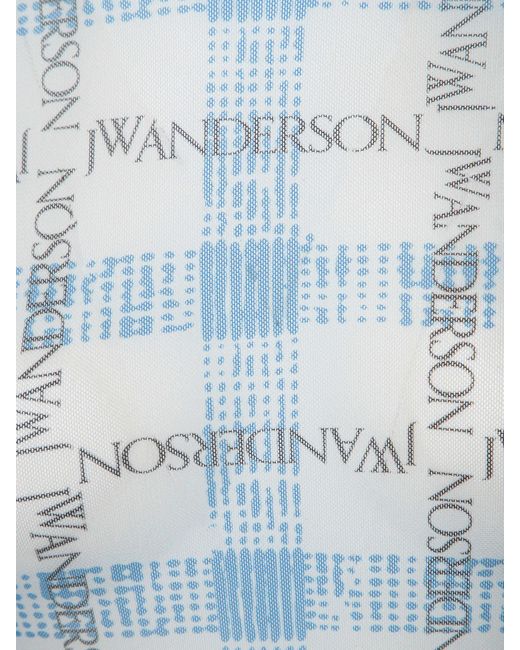J.W. Anderson Blue And Sky Mesh Top