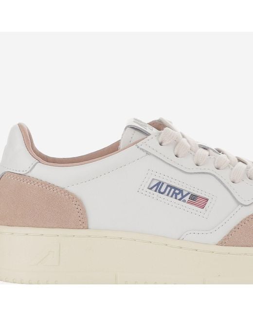 Autry White Sneakers Medalist Low Leather Trainers