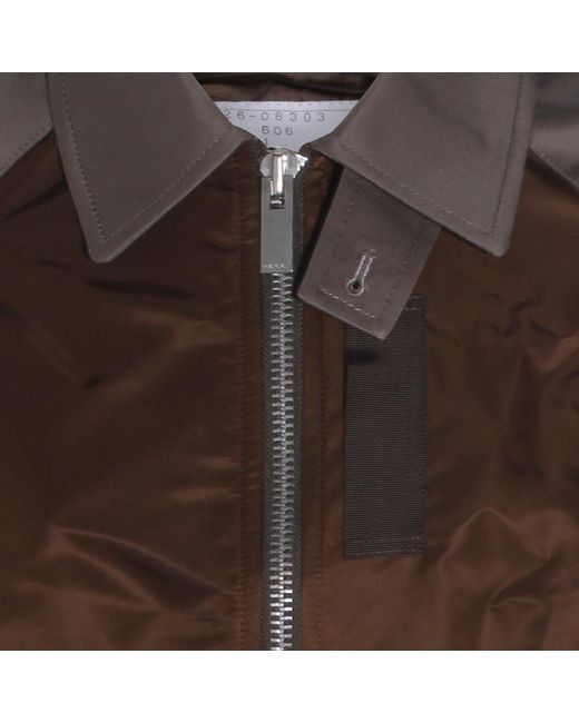 Sacai Brown Jackets _Ny
