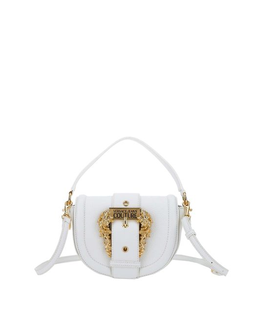 Versace Jeans Couture White Cotton Shoulder Bag