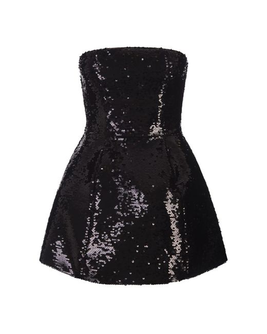 GIUSEPPE DI MORABITO Black Sequin Mini Dress