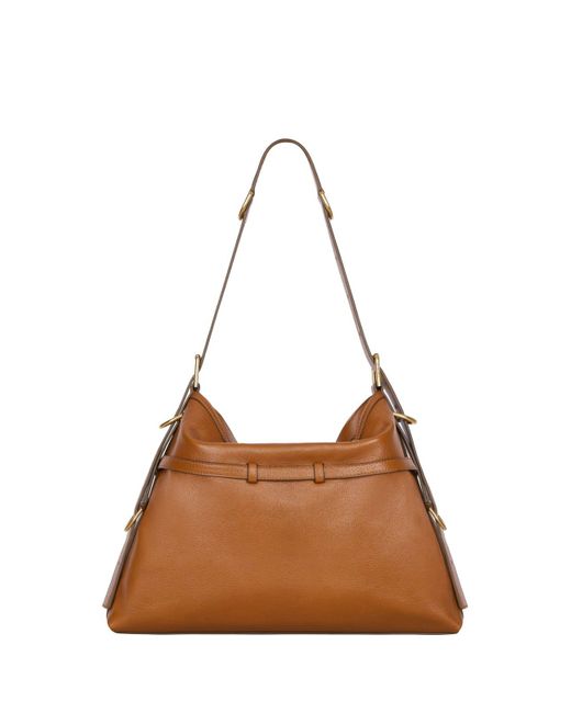 Givenchy Brown Toffee Leather Medium Voyou Bag