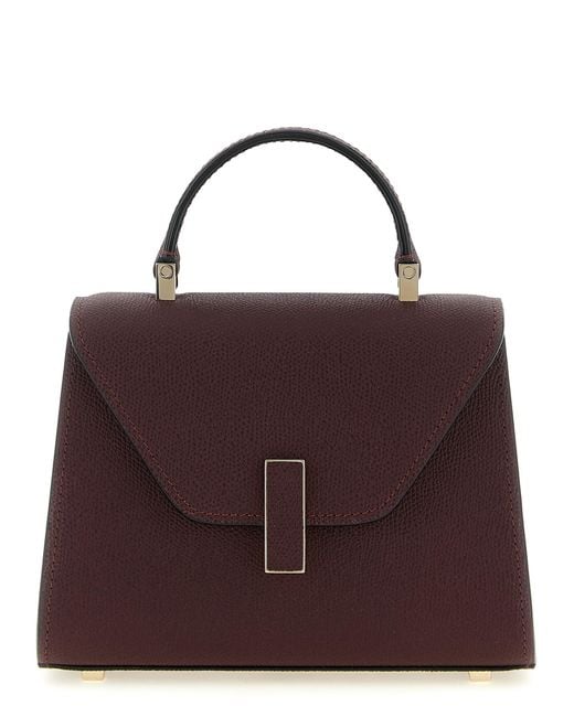 Valextra Purple Calfskin Crossbody Bag