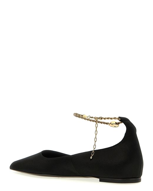 Ferragamo Black Dada Flat Shoes