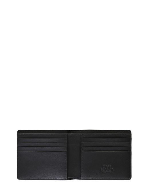 Casablancabrand Black Leather Wallet for men