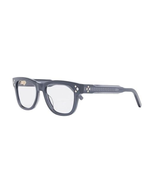 Dior Brown Eyeglasses Square Full Rim, Shiny Frame And Clear Demo Lens Cddiamondos1I3000 for men