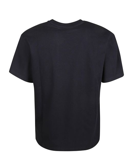 J.W. Anderson Black Logo Embroidery T-Shirt for men