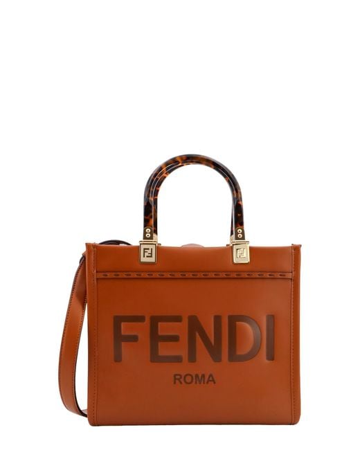 Fendi Brown Sunshine Handbag